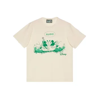 GUCCI x Disney Drop Shoulder Sleeve T Shirt Men's White