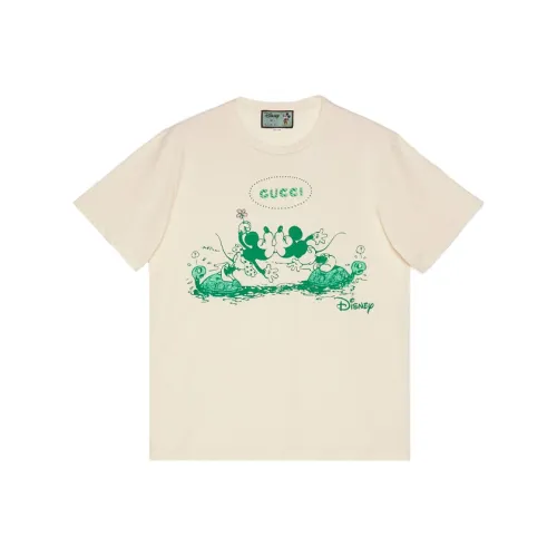 GUCCI x Disney Drop Shoulder Sleeve T Shirt Men
s White