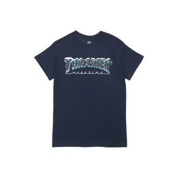 Thrasher T Shirt US Version Unisex Blue