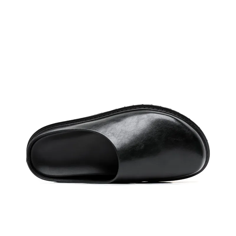 Romon Wrap toe Slippers Men's Black-4