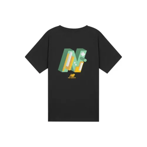 New Balance Drop Shoulder Sleeve T Shirt Men's Black