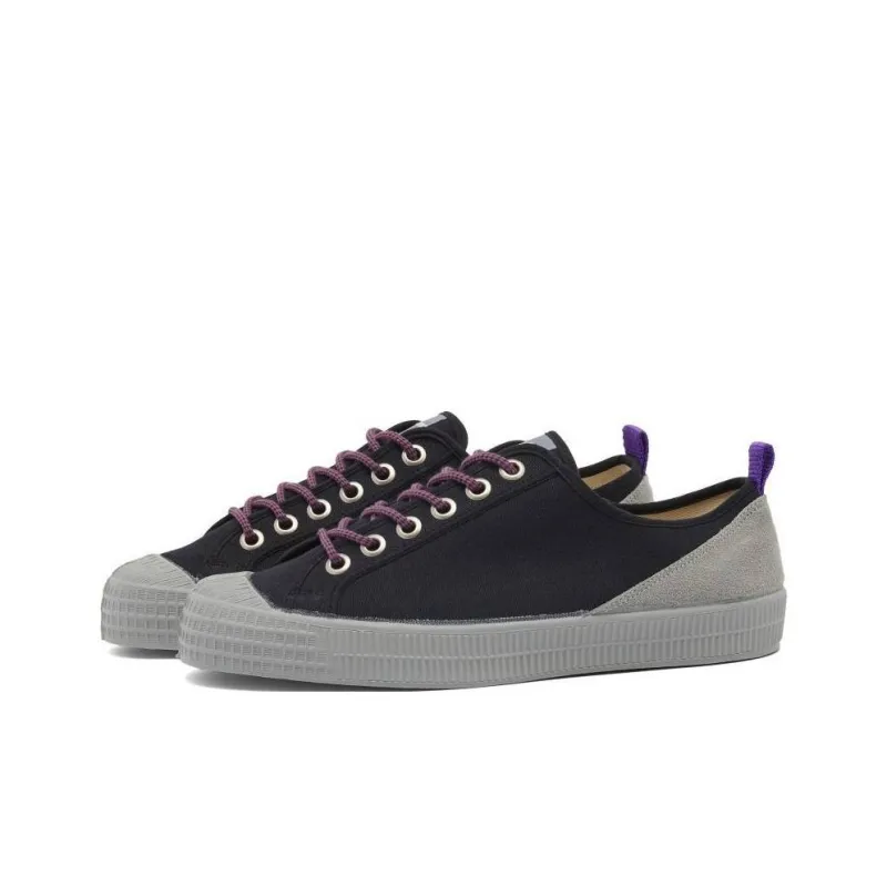 Novesta Star Master Hiker Low Top Canvas Shoes Unisex Black Gray-1