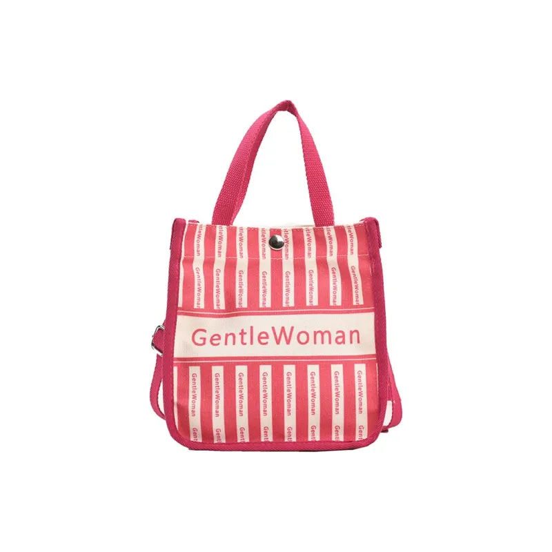 NOMK Canvas Handbag, Crossbody Bag Women's Black/Khaki/Green/Rose/White Letter/Black Letter-10