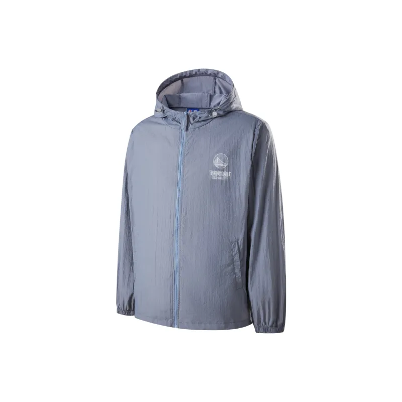 NBA Golden State Warriors Jackets & Coats Unisex Blue Gray-0