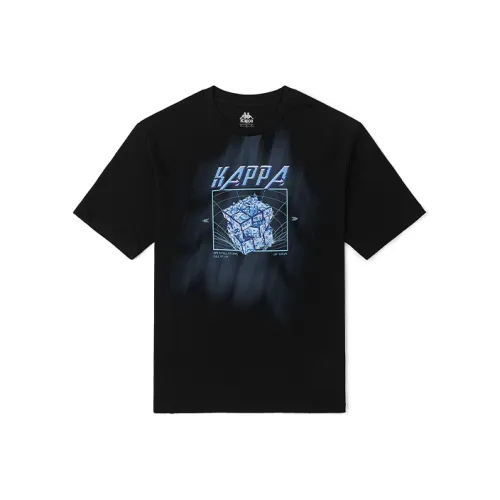 Kappa Drop Shoulder Sleeve T-Shirt Men's Black