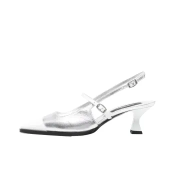 Carel Cecile Irregular Heel High Heels Women's Silver