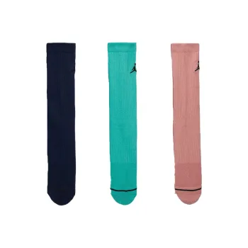 Jordan Mid Calf Socks Unisex 3 Pack Multicolor