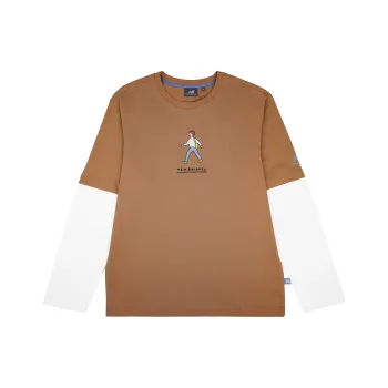 New Balance x Zero Per Zero Set in Sleeve T Shirt Unisex Khaki