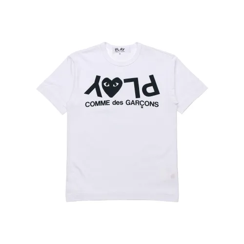 Comme Des Garcons Play Inverted Text T shirt