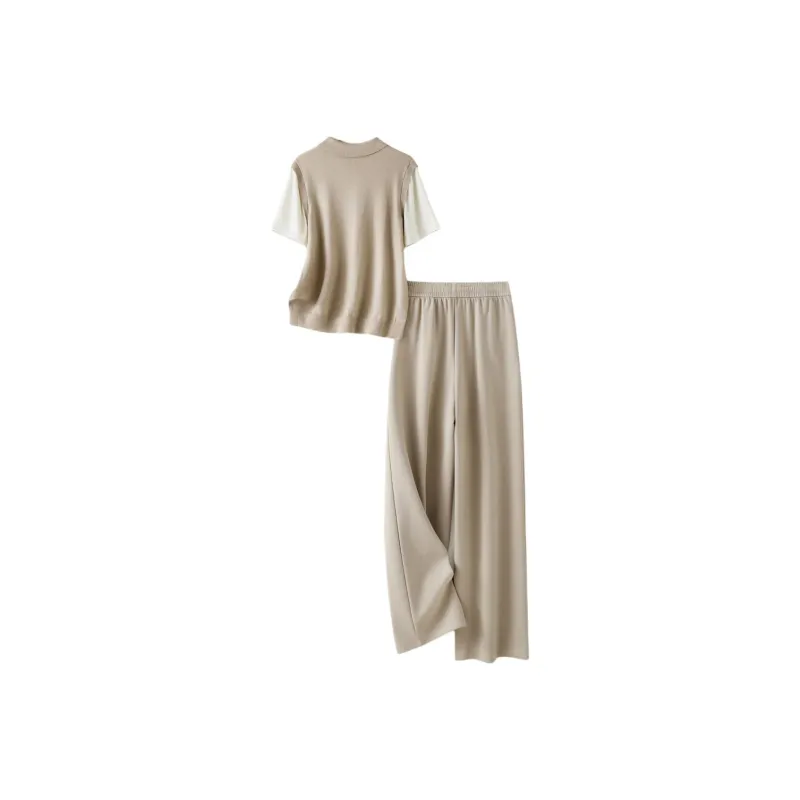 IHIMI Casual Suit Women's Light Khaki-2