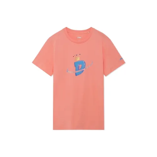 LiNing T Shirt Unisex Neon Light Orange