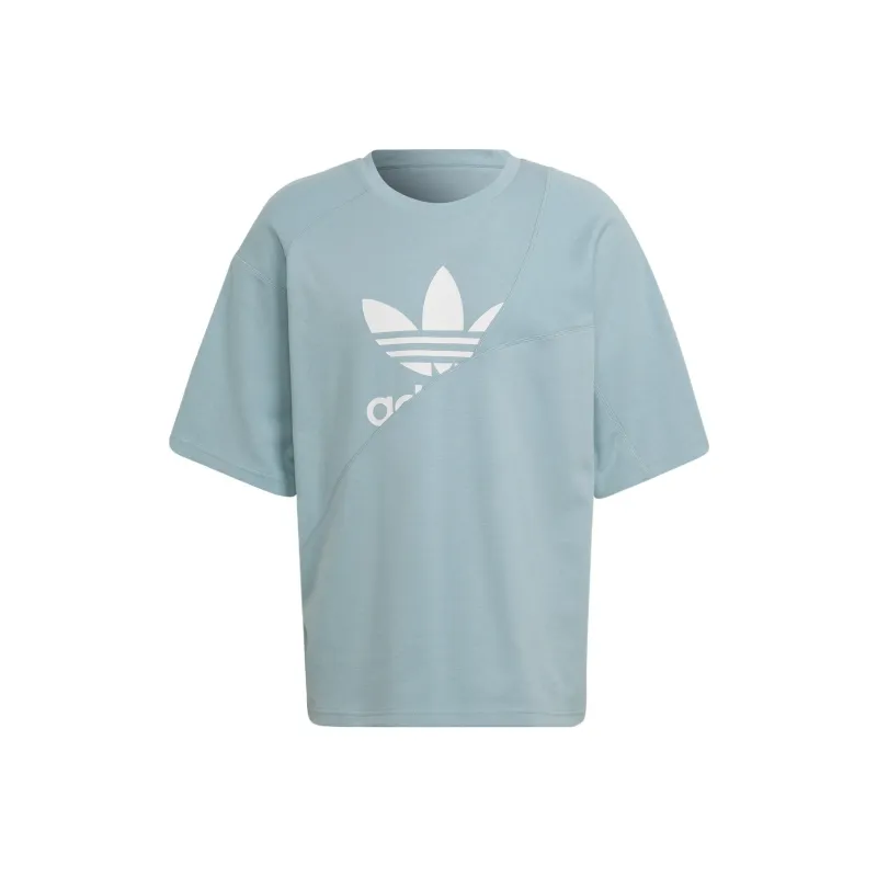 Adidas Originals T Shirt Men's Gray Green-0