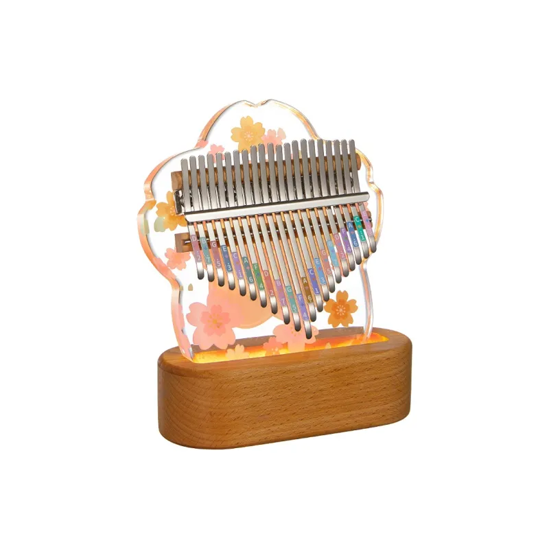 CEGA Acrylic Kalimba Fully Transparent Appearance 17/21 Keys Thumb Piano-24