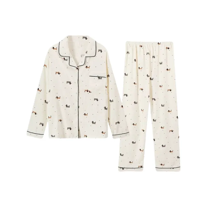 XIAFENYAN Pajama Set Women's Apricot-0
