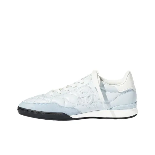 CHANEL 25S Low Top Casual Shoes Women's Blue