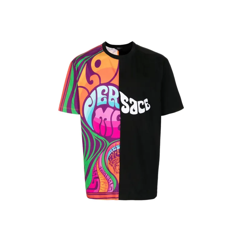 VERSACE T Shirts Men Black-0
