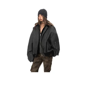 NEVER RULE Jacket Unisex Black Gray Color