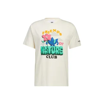 Adidas Originals Drop Shoulder Sleeve T Shirt Men's Ecru