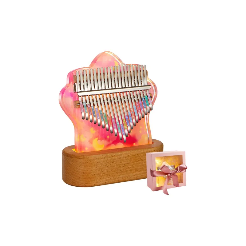 CEGA Acrylic Kalimba Fully Transparent Appearance 17/21 Keys Thumb Piano-39