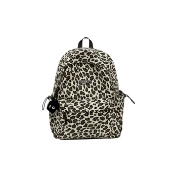 URBAN FOREST Nylon Backpack Unisex Ecru/Brown