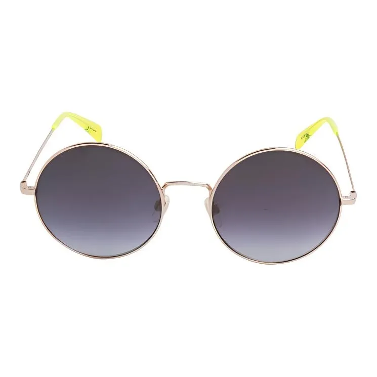 Levi's Metal Plastic Round Sunglasses Women's Gold-1