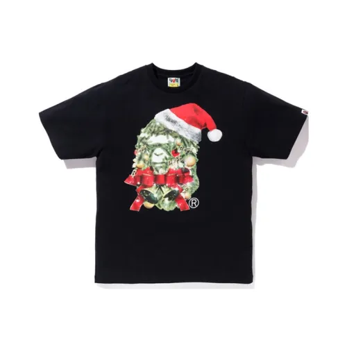 A BATHING APE Christmas Ape Head Tee