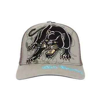 ED HARDY X Cotton Baseball Caps Men's Gray