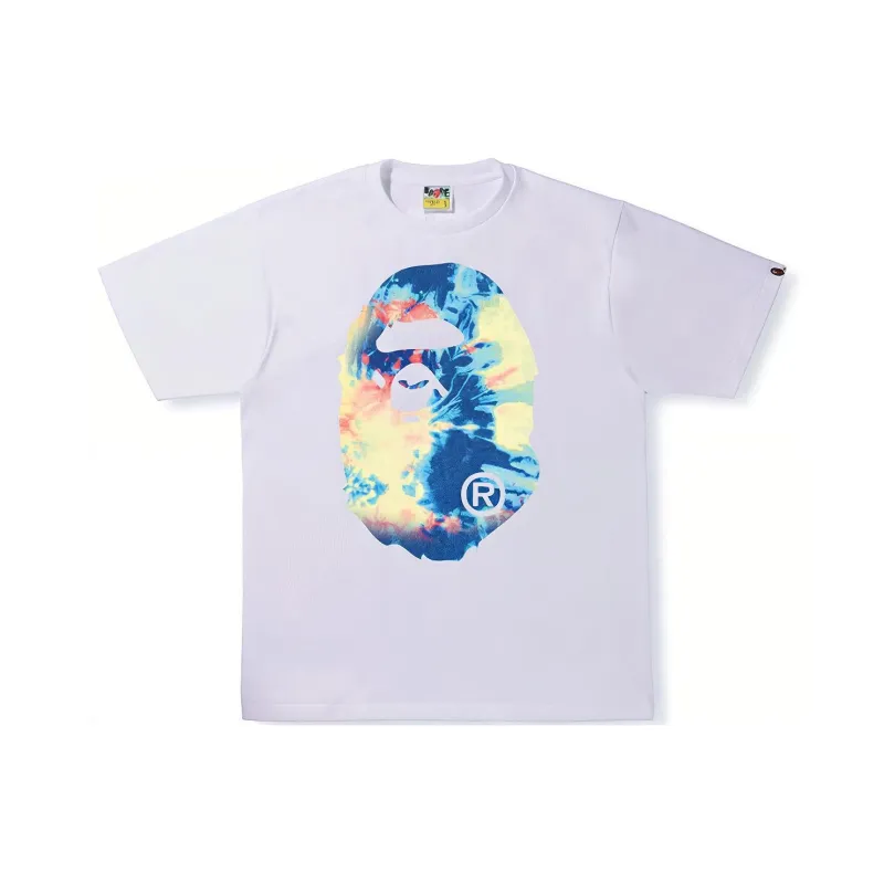 Bape Tie Dye Big Ape Head Tee-4