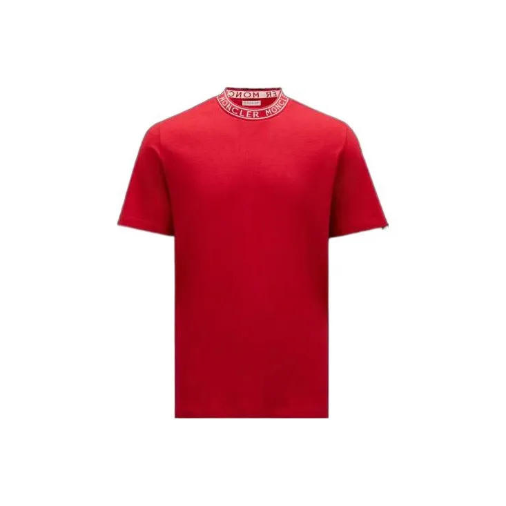 Moncler T-Shirts Men Red-0