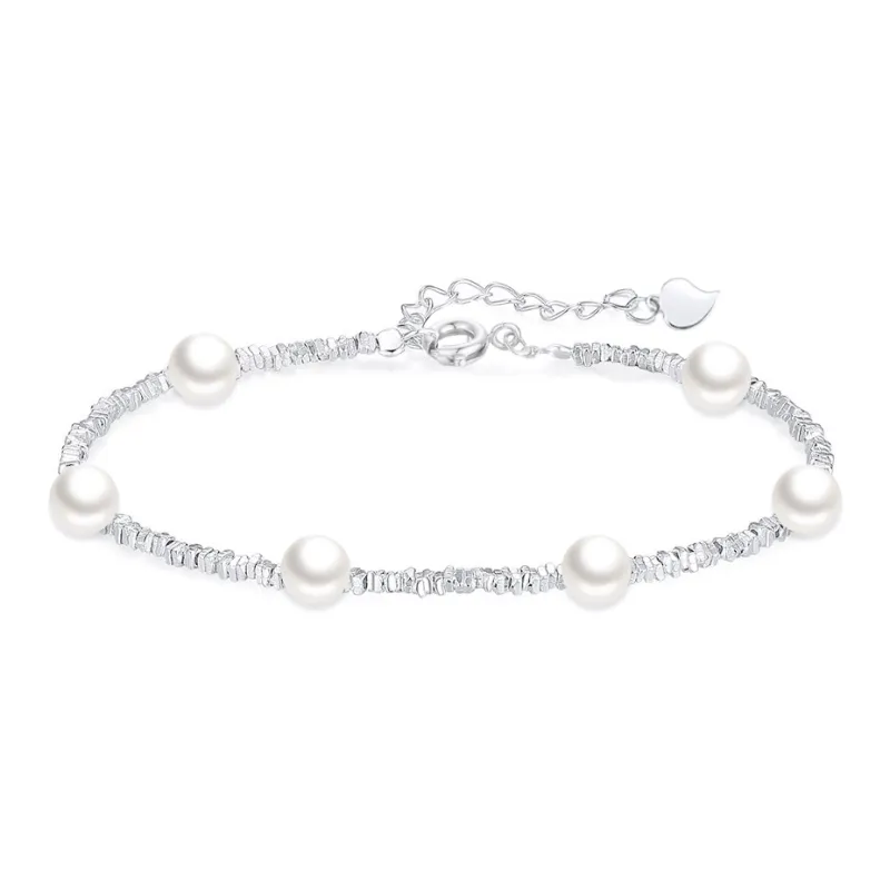 Love Link S925 Silver Bracelets Women's-0