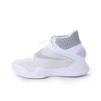 Nike Anti Slip Wear Resistant High Top Vintage Basketball Shoes Unisex White