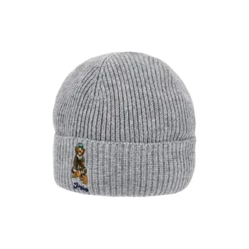 Polo Ralph Lauren Acrylic Recycled Nylon Wool Nylon Beanies Men's Gray