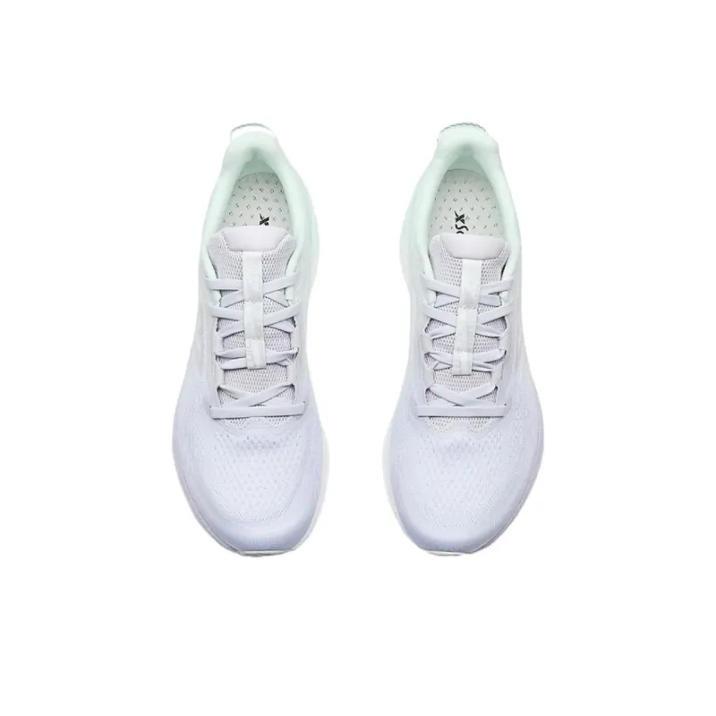 XTEP Cushioning Spin 12 Slip Resistant Coverage Low Top Casual Running Shoes Women's White Green-2