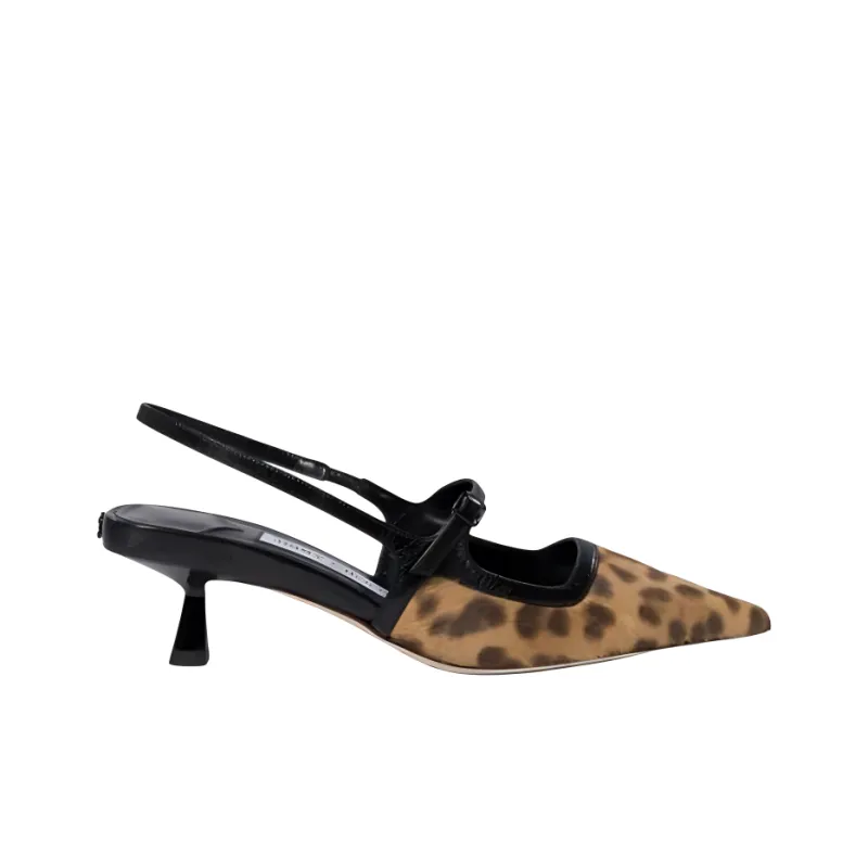 Jimmy Choo Didi Slim Heel High Heels 4.5cm Women's Leopard Print-1