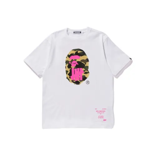 Undefeated X A BATHING APE Head Series T Shirts Unisex