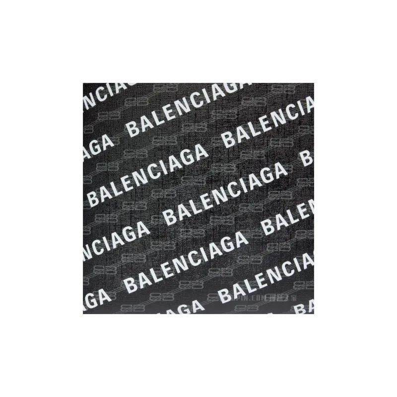 Balenciaga BB MONOGRAM SIGNATURE Coated Canvas Tote Bag, Shopping Bag, Handbag, Shoulder Bag Large Size Men's Black-4