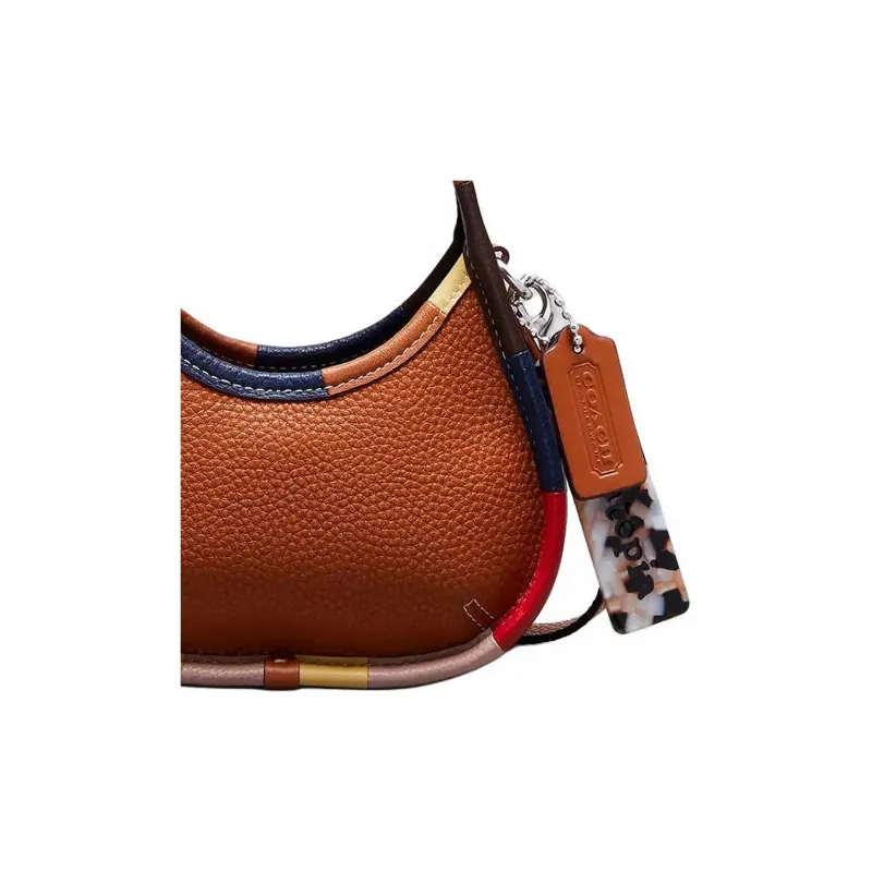 Coachtopia Leather Shoulder Bag, Crossbody Bag, Handbag Women's Brown-3
