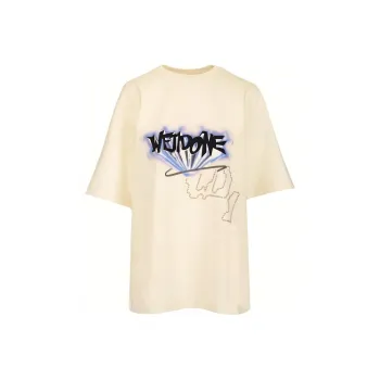 WE11DONE T Shirts Unisex Ivory White
