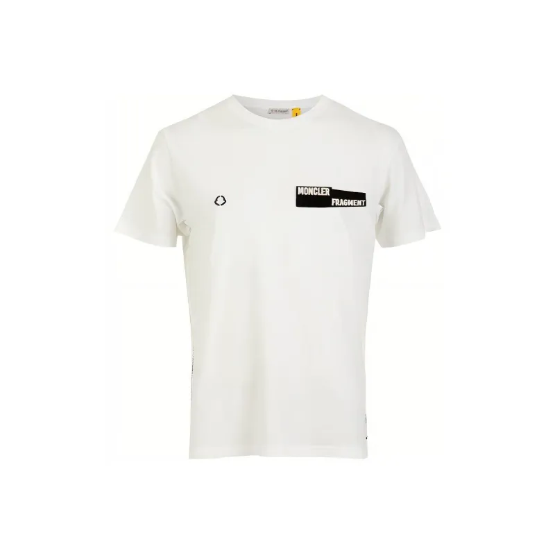 Fragment Design X Moncler T-Shirts Men White-0