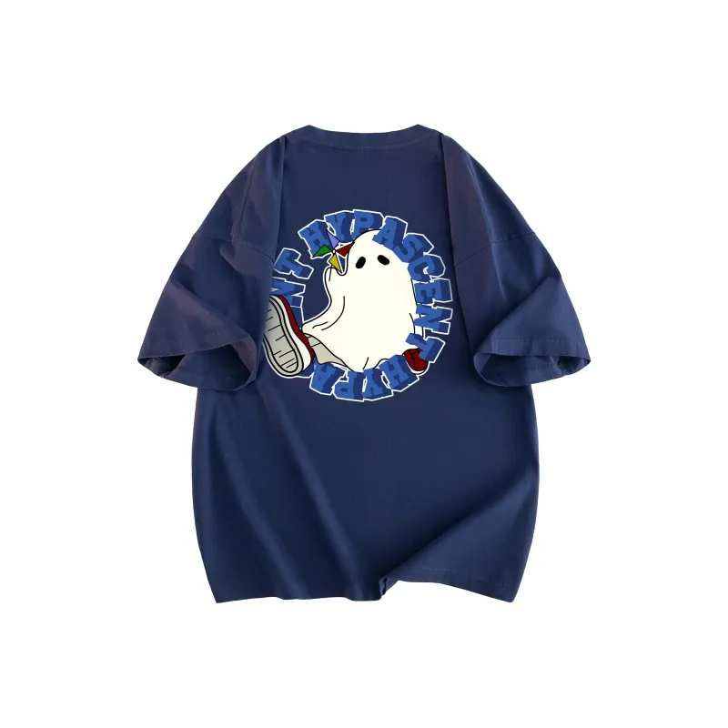 HYPASCENT Summer Drop Shoulder Sleeve T-Shirt Unisex-16