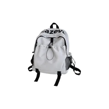 URBAN FOREST Nylon Backpack Unisex Gray/Black/Orange/Pink