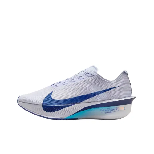 Nike Zoom VaporFly Next 4% Anti Slip Wear Resistant Low Top Marathon Running Shoes Unisex Gray Blue