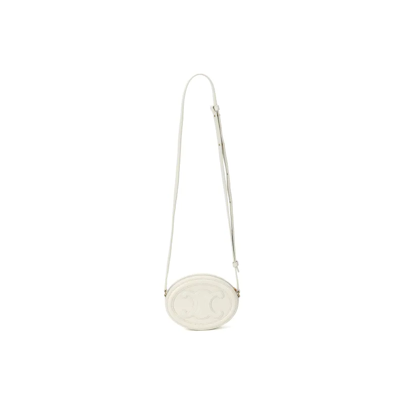 CELINE Smooth Calf Leather Wallet, Shoulder Bag, Crossbody Bag Regular Women's Ecru-2