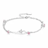 Stars Bracelet[Pink Zircon]