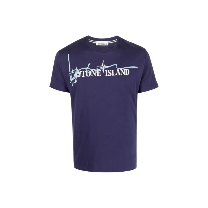 STONE ISLAND T Shirts Men Purple-0