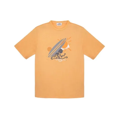 HERMES T-Shirt Men's Cantaloupe
