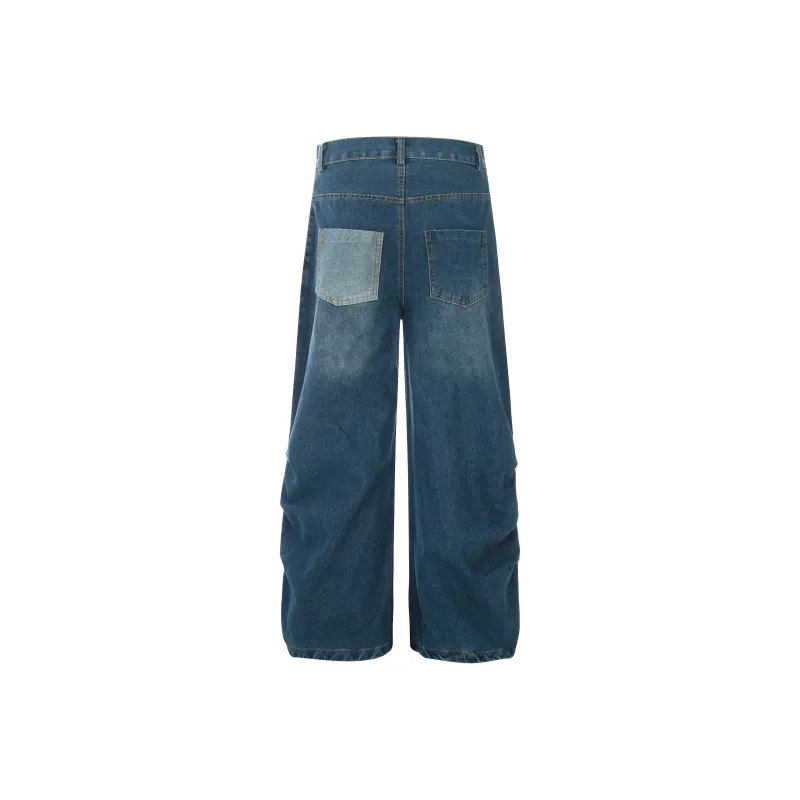 YINLEI Jeans Unisex Blue-1