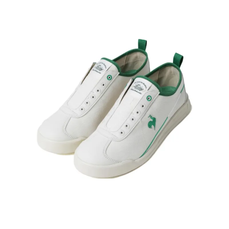 Le Coq Sportif Popola Light Anti Slip Wear Resistant Low Top Casual Shoes Unisex White-1