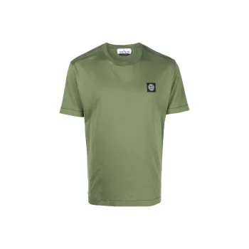 STONE ISLAND 60/2 Cotton Jersey Garment Dyed T Shirt