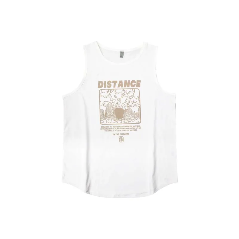 Cotton Gene Tank Tops Men's White-0